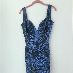Blue & Black HOLT Miami Dress NWT SZ small